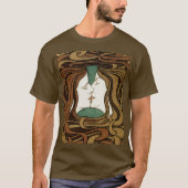 Peter Behrens Kus Liefde Abstract Art Nouveau T-shirt (Voorkant)