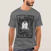 Peter Behrens Kus Liefde Abstract Art Nouveau T-shirt (Voorkant)
