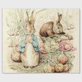 Peter & Benjamin Gather Onions by Beatrix Potter Cadeaupapier (Vlak)