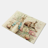 Peter & Benjamin Gather Onions by Beatrix Potter Deurmat (Schuin)