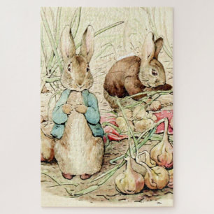 Peter & Benjamin Gather Onions by Beatrix Potter Legpuzzel