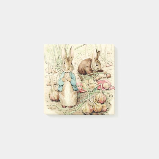Peter & Benjamin Gather Onions by Beatrix Potter Post-it® Notes (Voorkant)