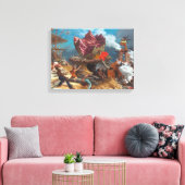 Peter Blume - The Rock Canvas Afdruk (Insitu (Woonkamer))