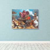Peter Blume - The Rock Canvas Afdruk (Insitu (Houten vloer))