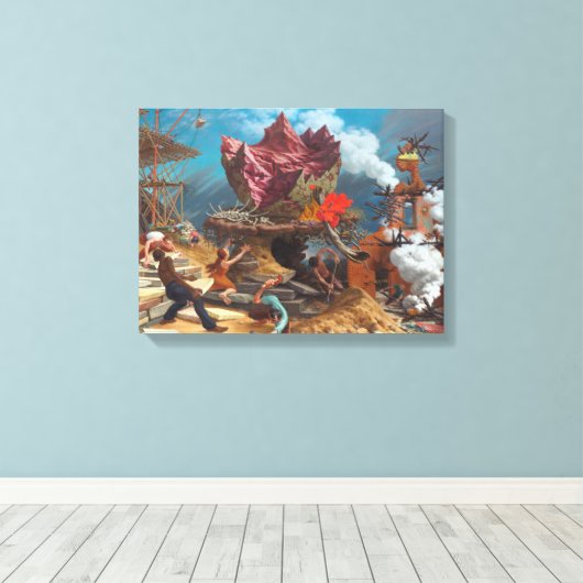 Peter Blume - The Rock Canvas Afdruk (Insitu (Houten vloer))