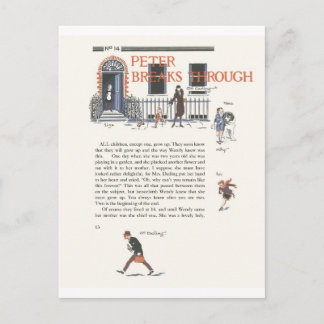 Peter Breaks door, het Vintage Afbeelding van Briefkaart