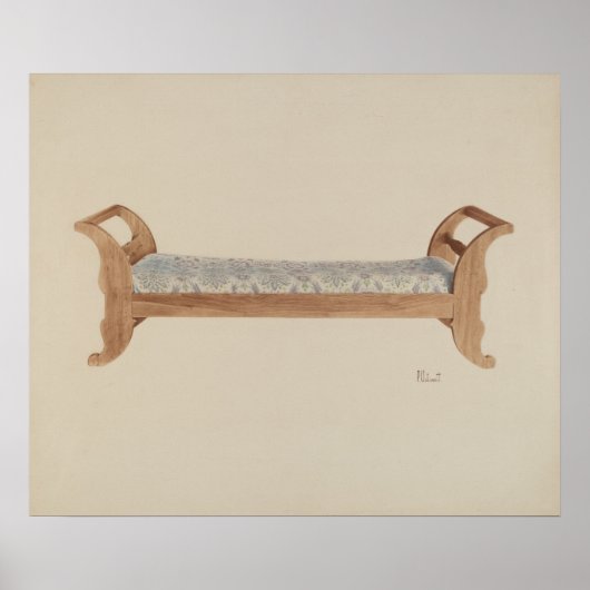 Peter C. Ustinoff Day Bed c. 1940 Poster (Voorkant)