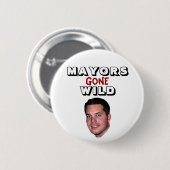 Peter Cammarano III - Mayors Gone Wild Ronde Button 5,7 Cm (Voorkant /achterkant)