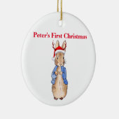 Peter Christmas Pet Personaliseer Eerste Kerstmis Keramisch Ornament (Rechts)