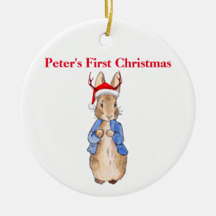 Peter Christmas Pet Personaliseer Eerste Kerstmis Keramisch Ornament