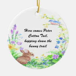 Peter Cotton Tail - Keramisch Ornament