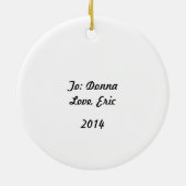 Peter Cotton Tail - Keramisch Ornament (Achterkant)