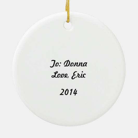 Peter Cotton Tail - Keramisch Ornament (Achterkant)