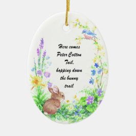 Peter Cotton Tail - Keramisch Ornament