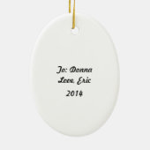 Peter Cotton Tail - Keramisch Ornament (Achterkant)