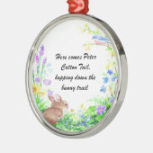 Peter Cotton Tail - Metalen Ornament (Links)