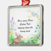 Peter Cotton Tail - Metalen Ornament (Links)