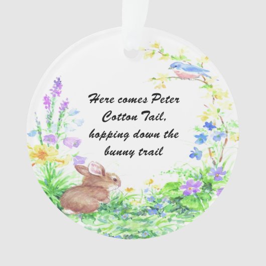 Peter Cotton Tail - Ornament (voorkant)