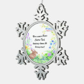 Peter Cotton Tail - Tin Sneeuwvlok Ornament (Rechts)