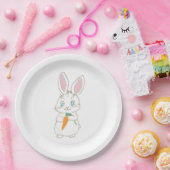 Peter Cottontail Papieren Bordje (Feest)
