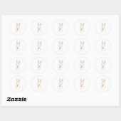 Peter Cottontail  Ronde Sticker (Vel)