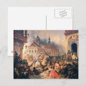 Peter de Grote Veroveraars Narva in 1704, 1859 Briefkaart (Voorkant / Achterkant)