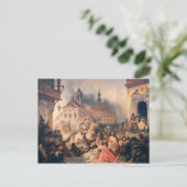 Peter de Grote Veroveraars Narva in 1704, 1859 Briefkaart (Staand voorkant)