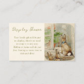 Peter de Konijn Baby shower Display Shower Informatiekaartje (Voorkant)