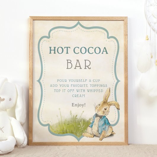 Peter De Konijn  Baby shower Hot Cacao Bar Poster