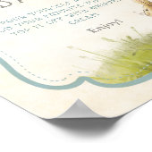 Peter De Konijn  Baby shower Hot Cacao Bar Poster (Hoek)