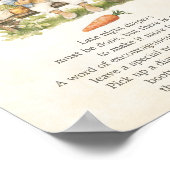 Peter de Konijn Baby shower Late Night Luiers Poster (Hoek)