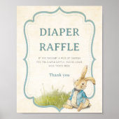 Peter De Konijn  Baby shower Luier Raffle Poster (Voorkant)