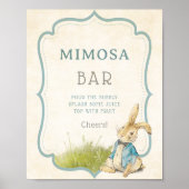 Peter De Konijn Baby shower  Mimosa Bar Poster (Voorkant)