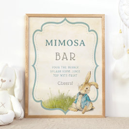 Peter De Konijn Baby shower  Mimosa Bar Poster
