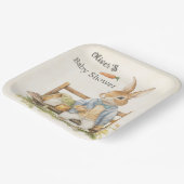 Peter De Konijn - Baby shower -  Papieren Bordje (Gebogen)