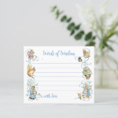 Peter de Konijn Baby shower Woorden van Wijsheid (Staand voorkant)