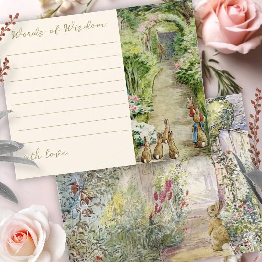 Peter de Konijn Baby shower Woorden van Wijsheid