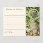 Peter de Konijn Baby shower Woorden van Wijsheid (Voorkant)