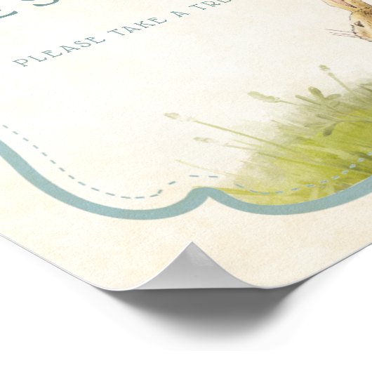 Peter de konijn baby's zijn zoet Neem een traktati Poster (Hoek)