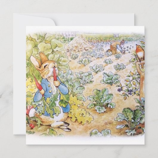 Peter de Konijn Bedankkaart (Voorkant)