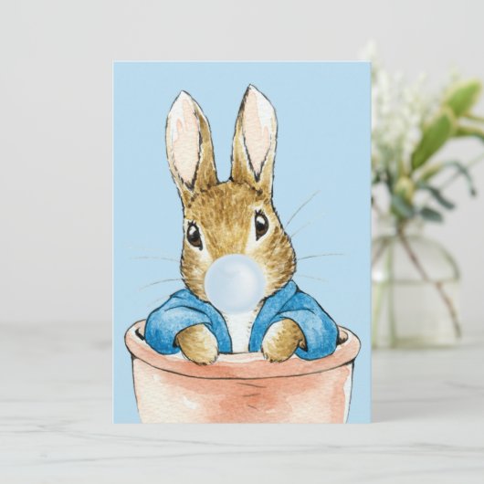 Peter de konijn Bedankt (Staand voorkant)