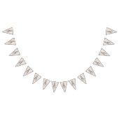 Peter de Konijn beige linnen geweven achtergrond Vlaggetjes (Alle)