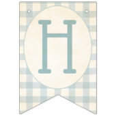 Peter de Konijn Blauwe Gingham Eerste Verjaardag Vlaggetjes (Tweede vlag)