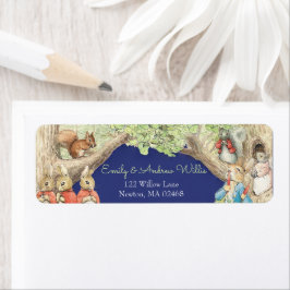 Peter de Konijn Bos Vrienden Display Douche Etiket