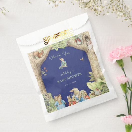 Peter de Konijn Bos Vrienden Douche Welkom Bedankzakje (Gezegeld)