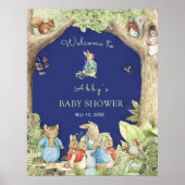 Peter de Konijn Bos Vrienden Douche Welkom Poster (Voorkant)