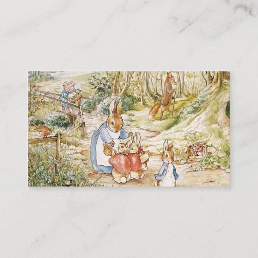 Peter de Konijn Bos Vrienden Luier Raffle Informatiekaartje (Achterkant)