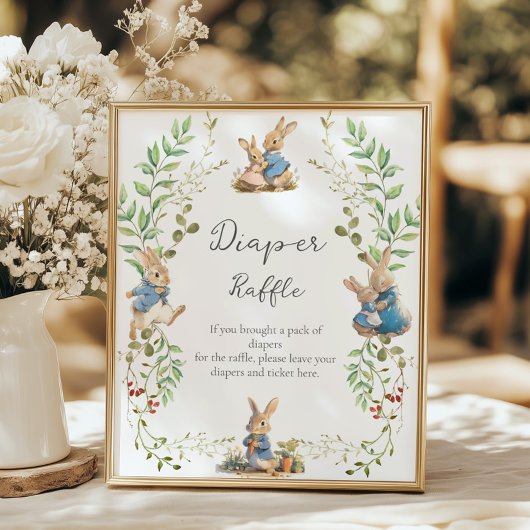 Peter de Konijn Botanische Luier Raffle Poster