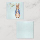 Peter de konijn Dank je Informatiekaartje (Voorkant / Achterkant)