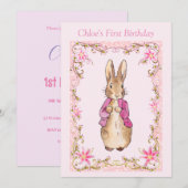 Peter de konijn Dank je Kaart (Voorkant / Achterkant)